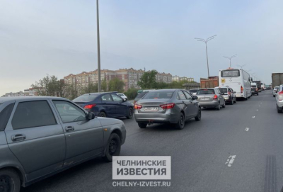 На первой автодороге в Челнах поток автомобилей снизился на 30 процентов