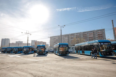 В Екатеринбург прибыли 55 новых троллейбусов &laquo;Горожанин&raquo;