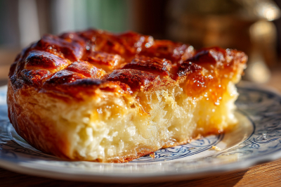 Готовлю бретонский пирог с мармеладом. Соленое масло, миндаль и апельсиновая цедра. Выглядит как произведение искусства